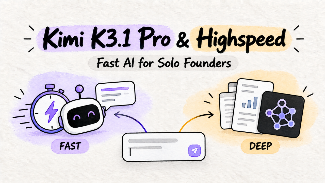 Kimi K3.1 Pro & Highspeed 2026: AI for Solo Founders