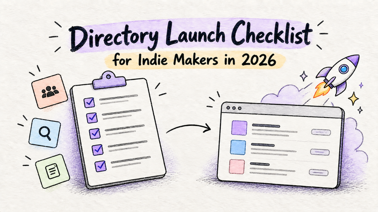 Directory Launch Checklist for Indie Makers in 2026