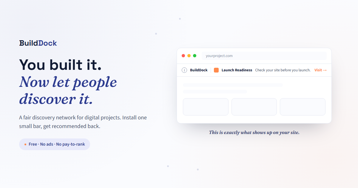 Solving the visibility problem for indie makers after launch 🚢
