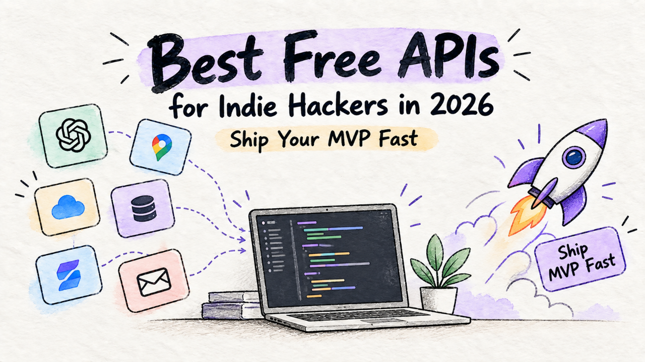 Best Free APIs for Indie Hackers in 2026: Ship Your MVP Fast