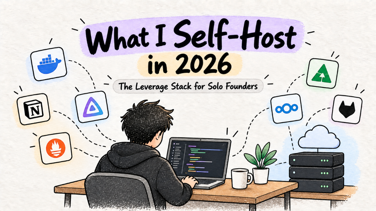 What I Self-Host in 2026: The Leverage Stack for Solo Founders